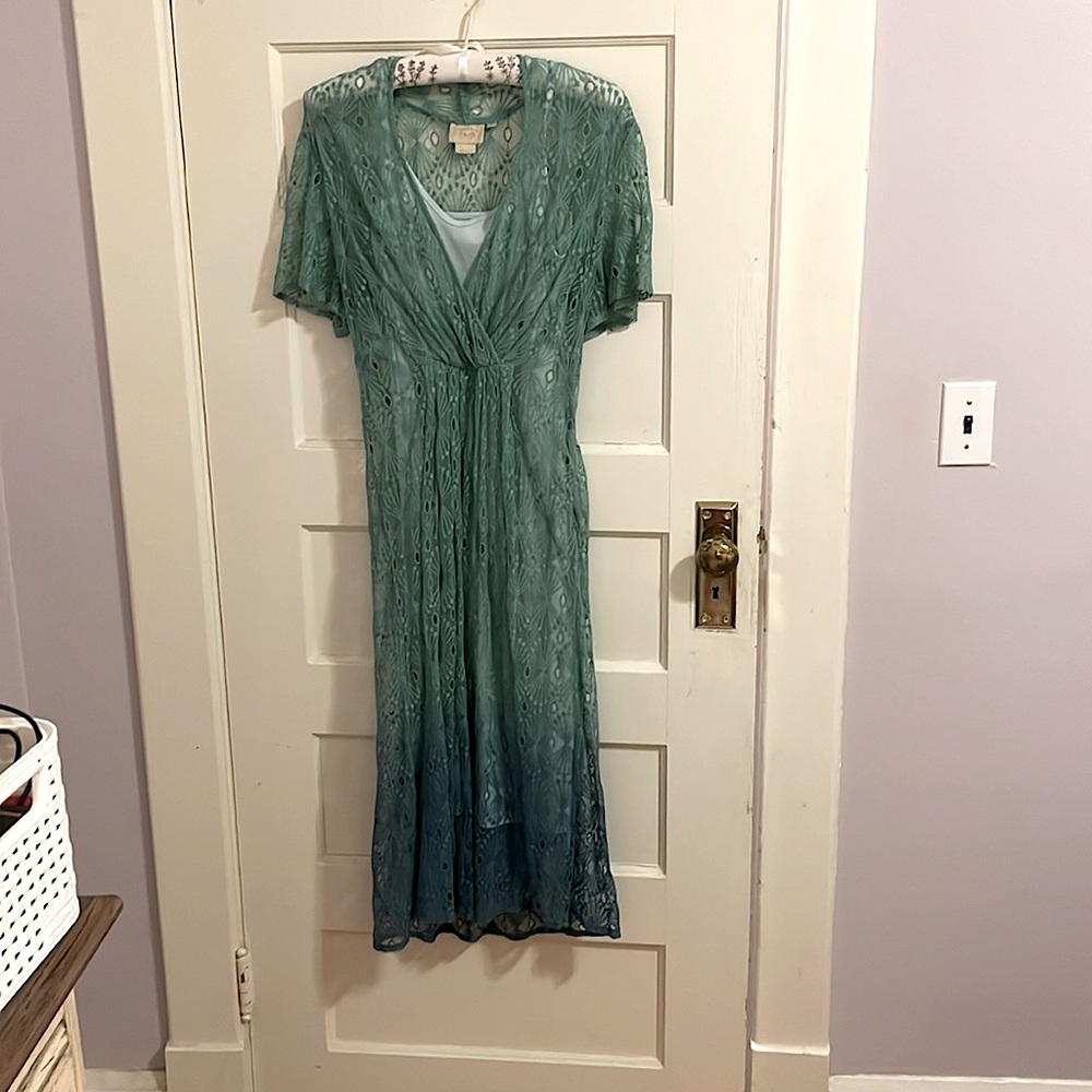 Anthropologie Lace Ombré Dress size 6 VanessaVirginia